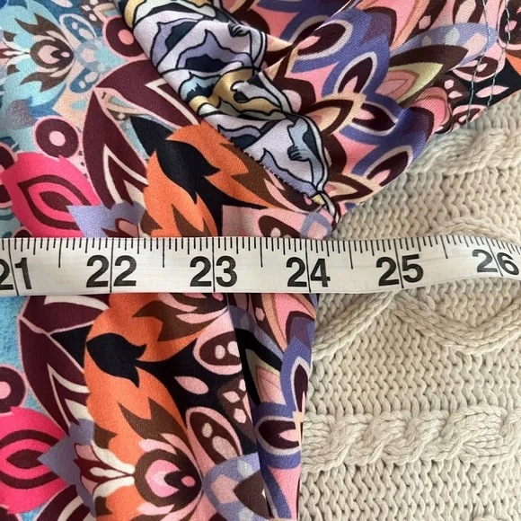 New! Blue Time Brand Summer Cold Shoulder Short Sleeve Dress Sz 3X - Picture 15 of 16